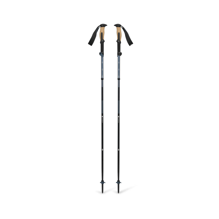 Trekingo lazdos Black Diamond Trail Vista FLZ Poles, Midnight Blue, 110-125cm