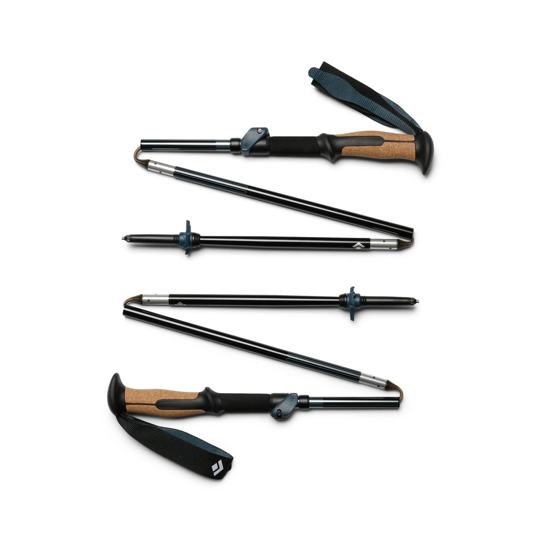 Trekingo lazdos Black Diamond Trail Vista FLZ Poles, Midnight Blue, 110-125cm