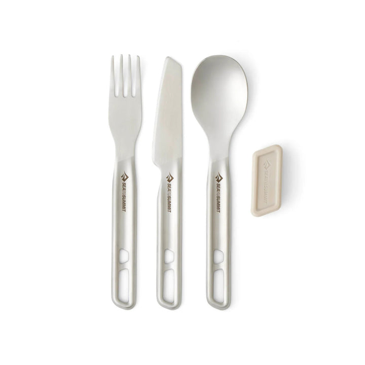 Valgymo įrankiai Sea To Summit Detour Stainless Steel Cutlery Set, 3pc.