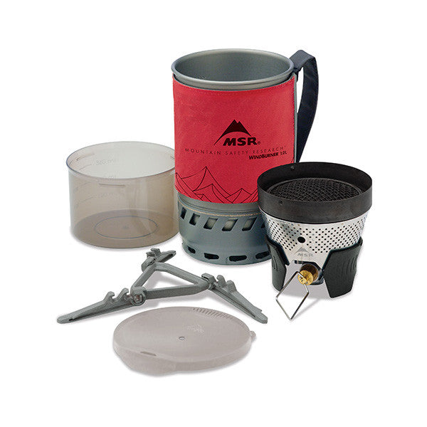 Turistinė dujinė viryklė MSR Windburner 1.0L Personal Stove System, Red