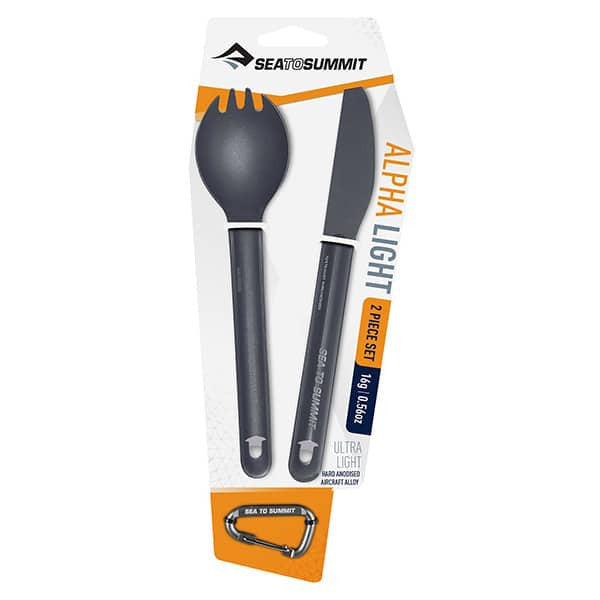 Valgymo įrankis Sea To Summit AlphaLight Cutlery Set 2pc.