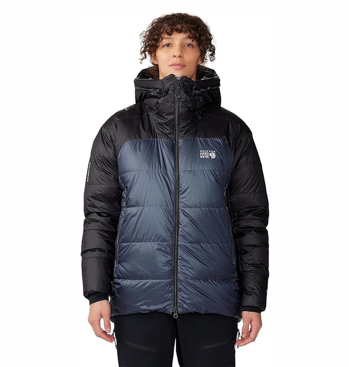 Mot. striukė Mountain Hardwear Phantom Belay Down Parka, Blue Slate Black