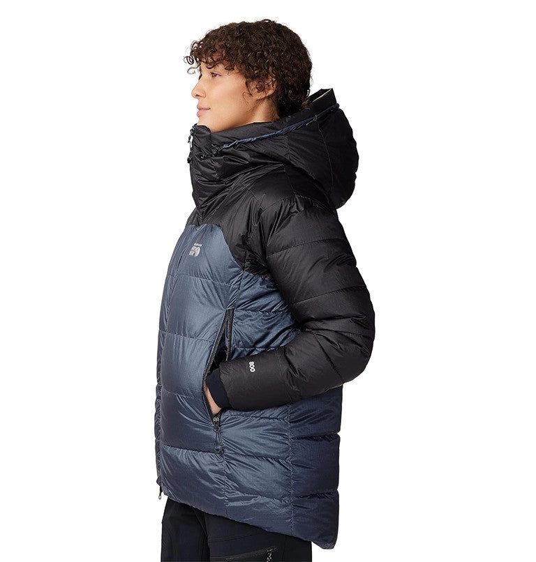 Mot. striukė Mountain Hardwear Phantom Belay Down Parka, Blue Slate Black