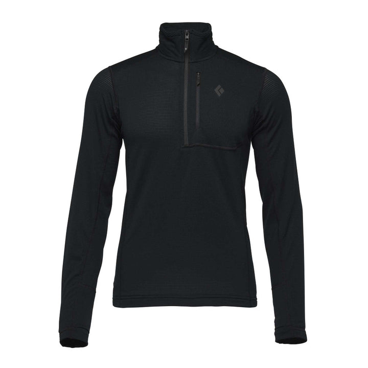 Vyr. marškinėliai Black Diamond M Coefficient LT QZ PO, Black