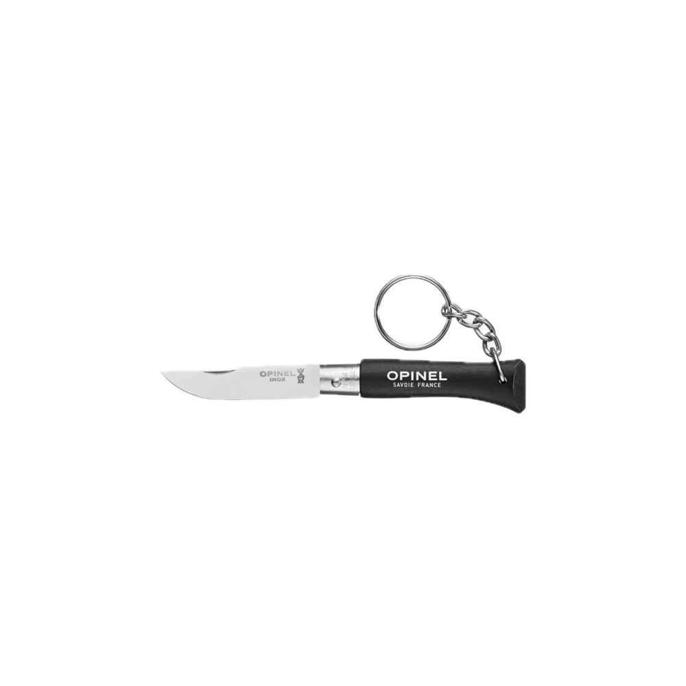 Kišeninis peilis Opinel Nr. 04 Dark Brown su pakabuku raktams