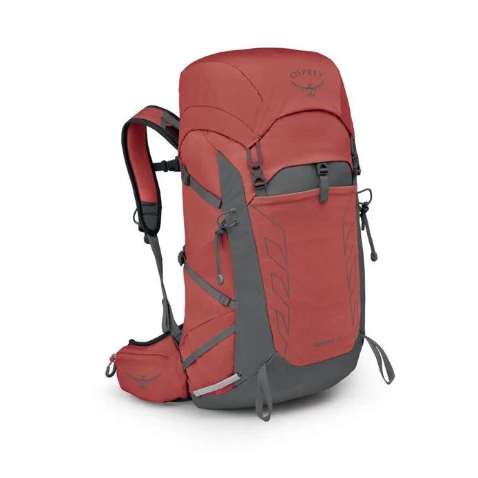 Kuprinė Osprey Tempest 33, Red Pampas Coal Grey, O/S
