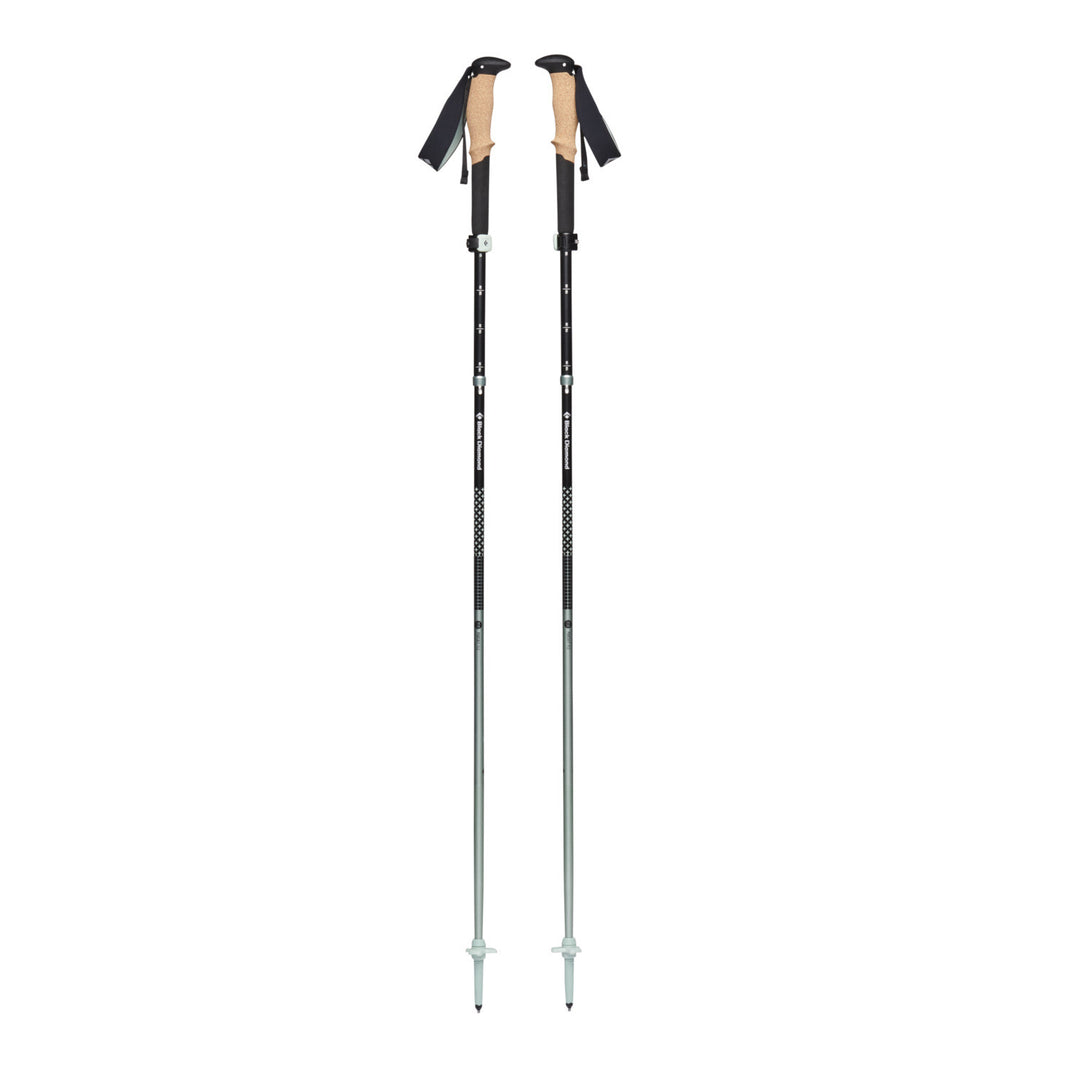Trekingo lazdos Black Diamond Pursuit FLZ S/M, Black Foam Green