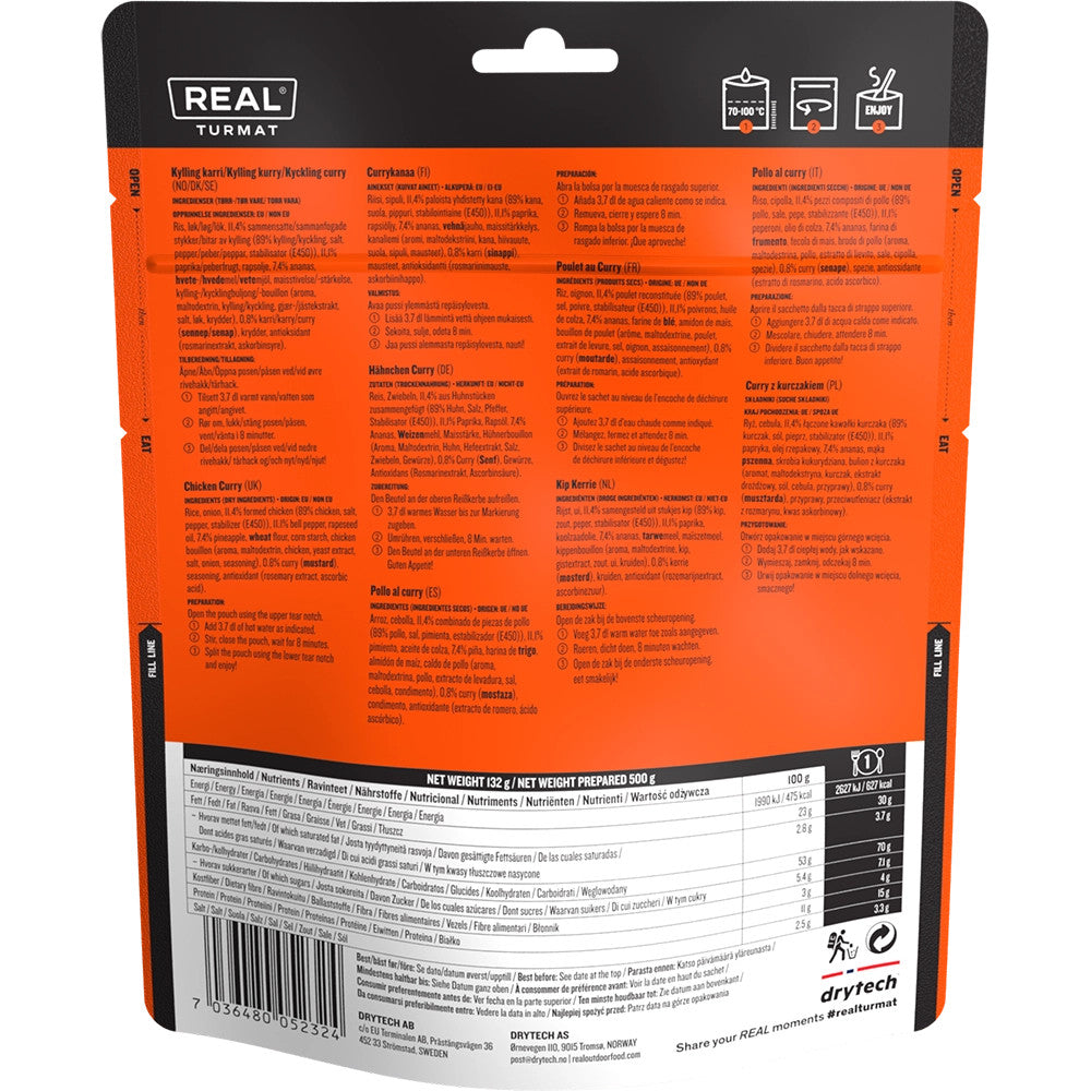 Kelioninis maistas Drytech Real Turmat Chicken Curry