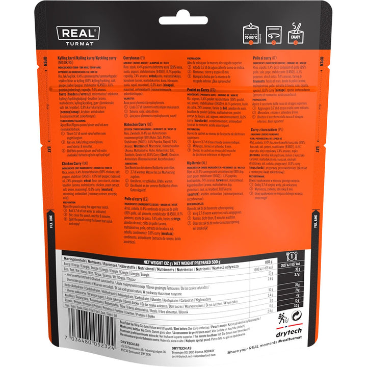 Kelioninis maistas Drytech Real Turmat Chicken Curry