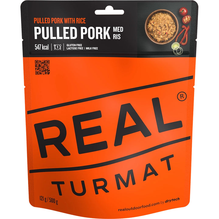Kelioninis maistas Drytech Real Turmat Pulled Pork wit Rice