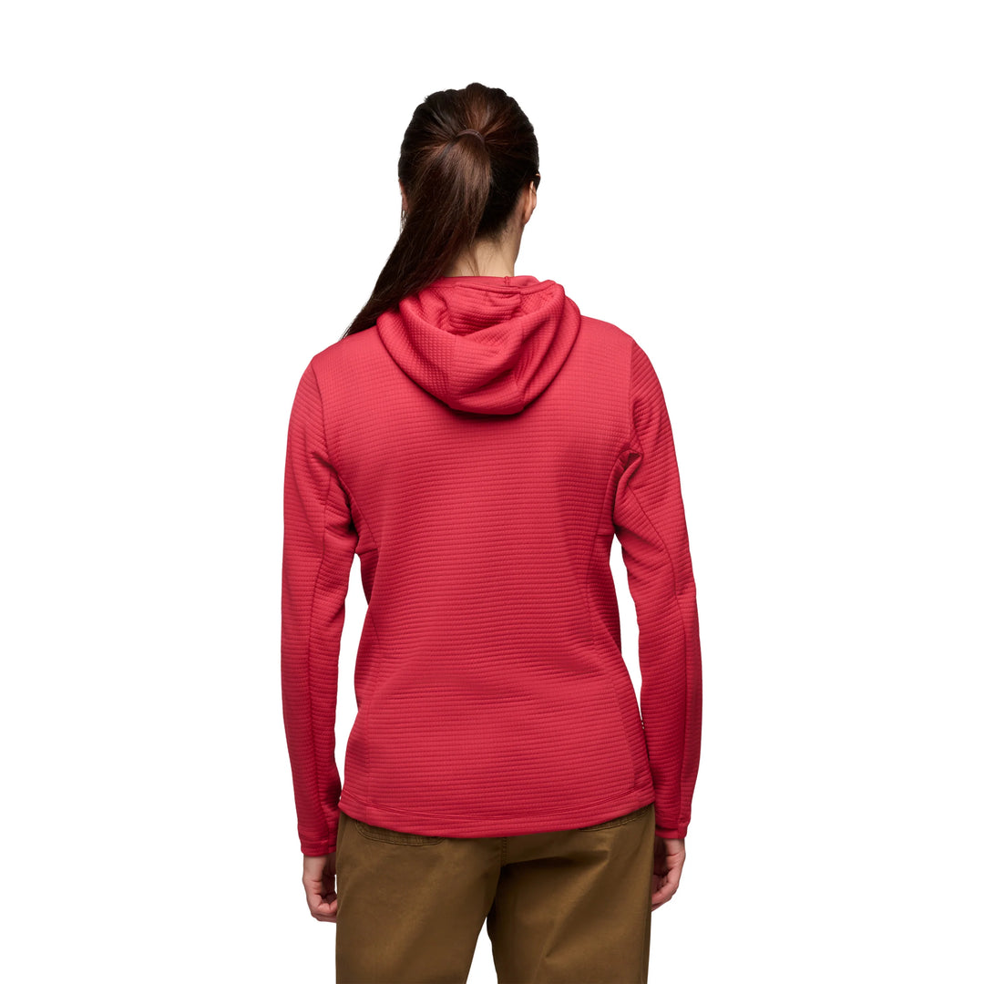 Mot. džemperis Black Diamond W Diverge FZ Hoody, Mineral Red