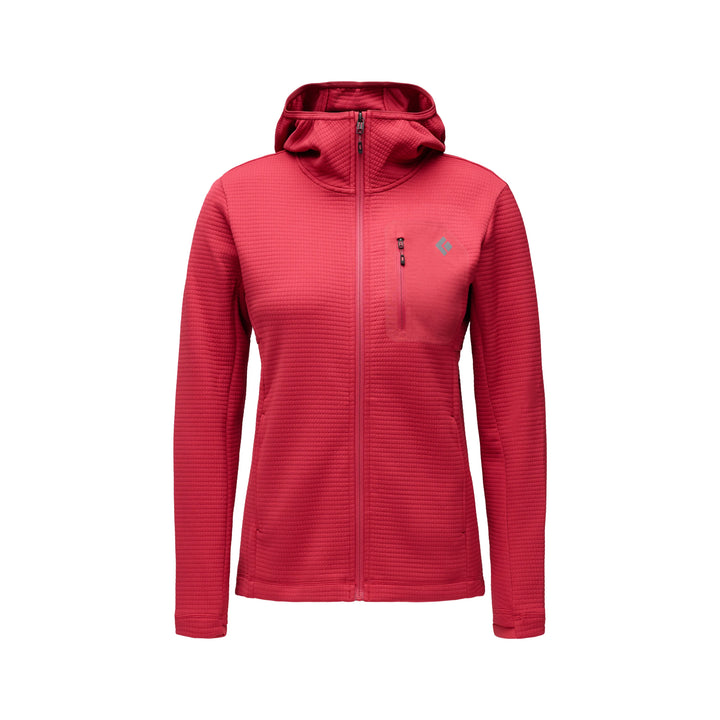 Mot. džemperis Black Diamond W Diverge FZ Hoody, Mineral Red