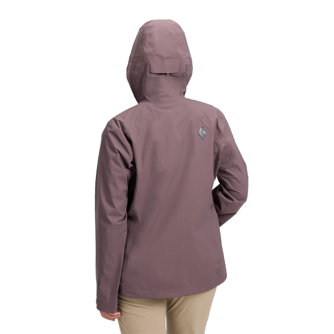 Mot. striukė Black Diamond W Strataline Stretch Shell, Dark Mauve