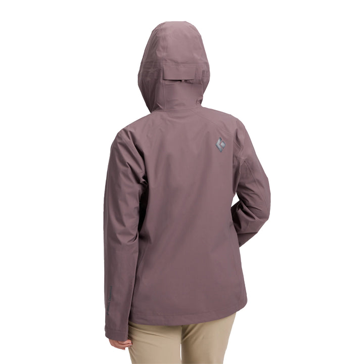 Mot. striukė Black Diamond W Strataline Stretch Shell, Dark Mauve
