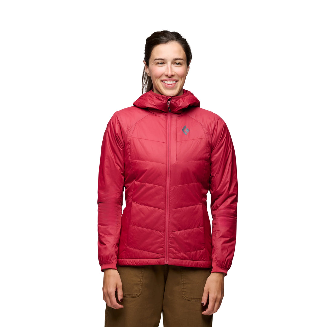 Mot. striukė Black Diamond W Solution 2.0 Hoody, Mineral Red