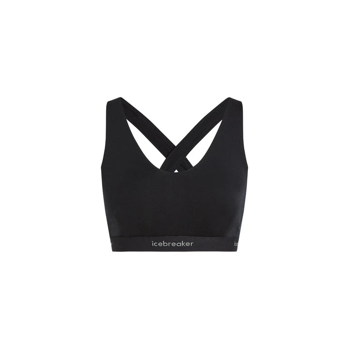 Mot. liemenėlė Icebreaker W Merino Blend 125 Cool-Lite Sprite Racerback Bra, Black