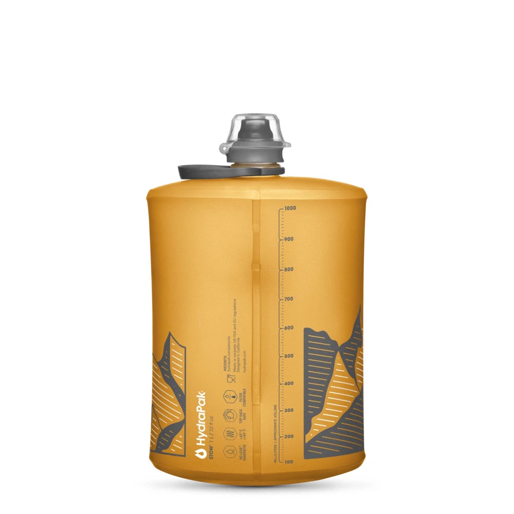 Gertuvė Hydrapak Stow 1L, Golden Yellow