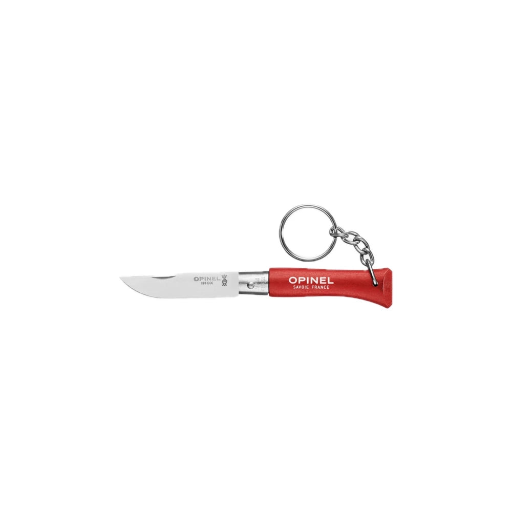 Kišeninis peilis Opinel Nr. 04 Red su pakabuku raktams